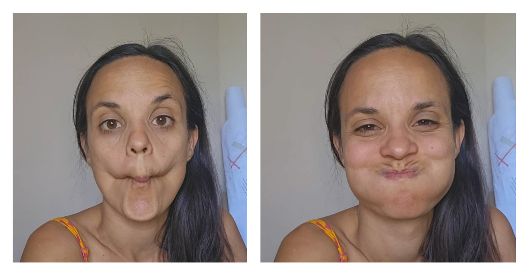 Ich beim Gesichtsyoga... Ja, versuch mal nciht zu lachen ;)